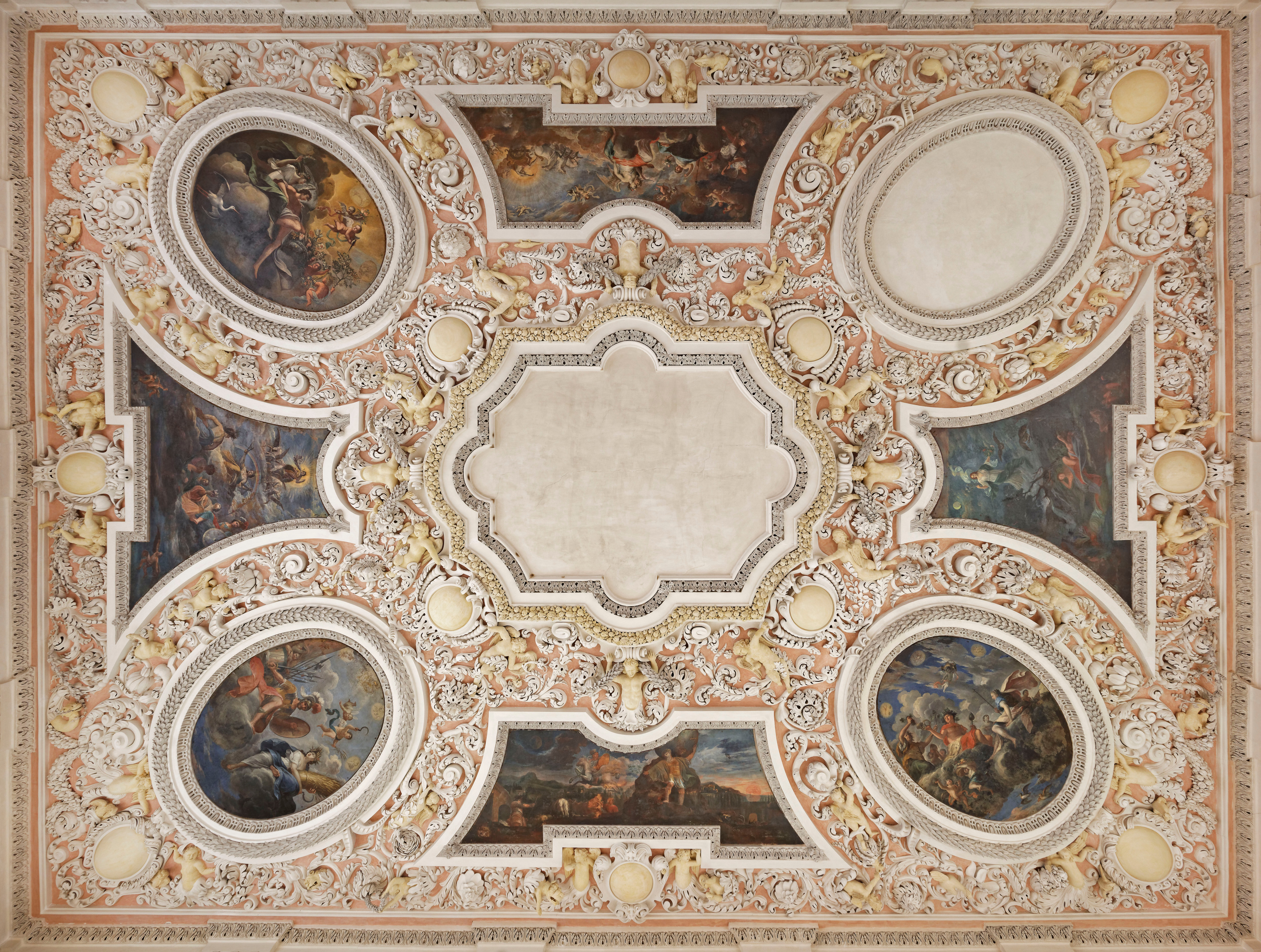 Deckenmalerei im Hauptsaal