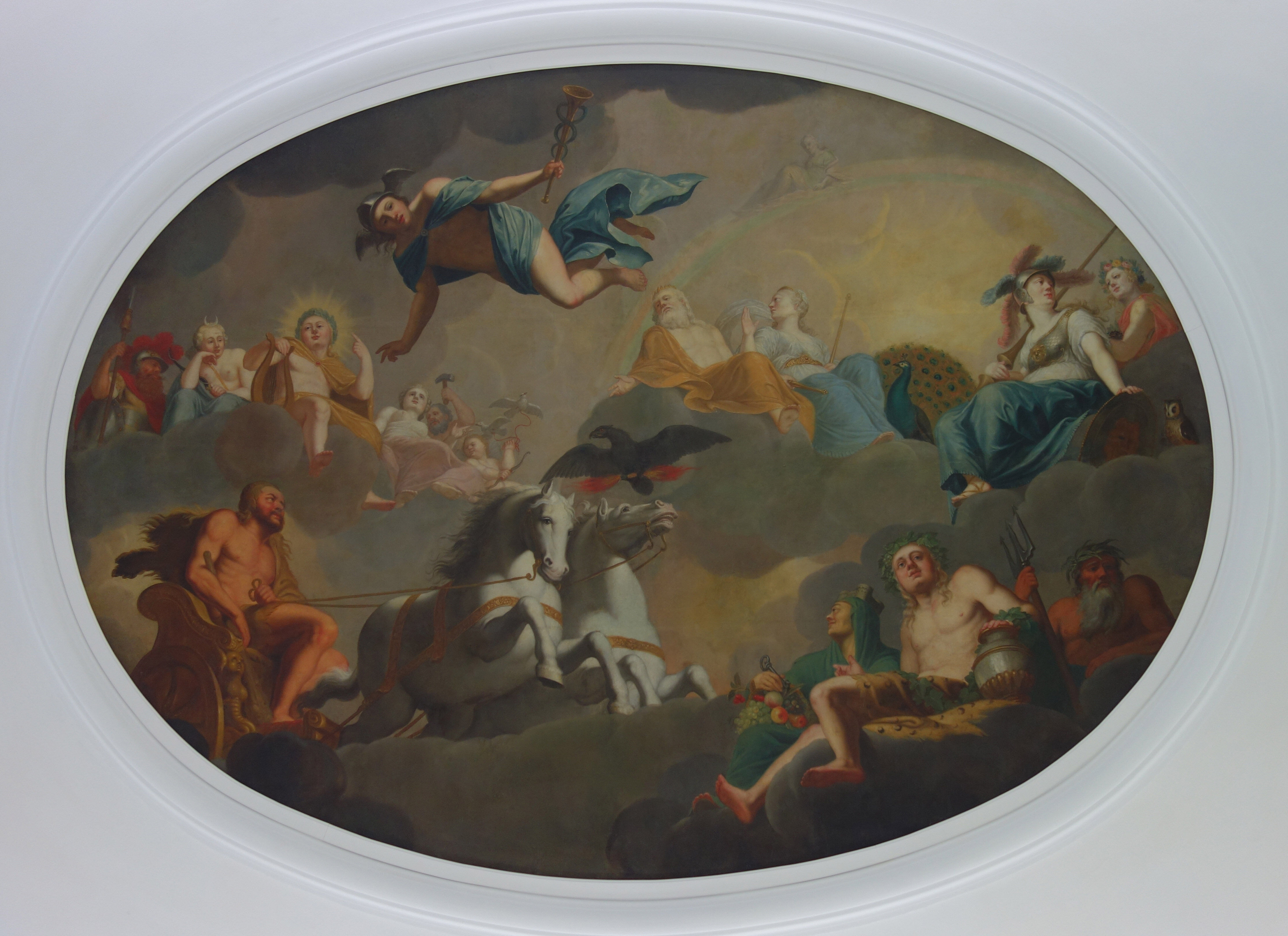 Stedten, Gut - Hauptsaal - Decke