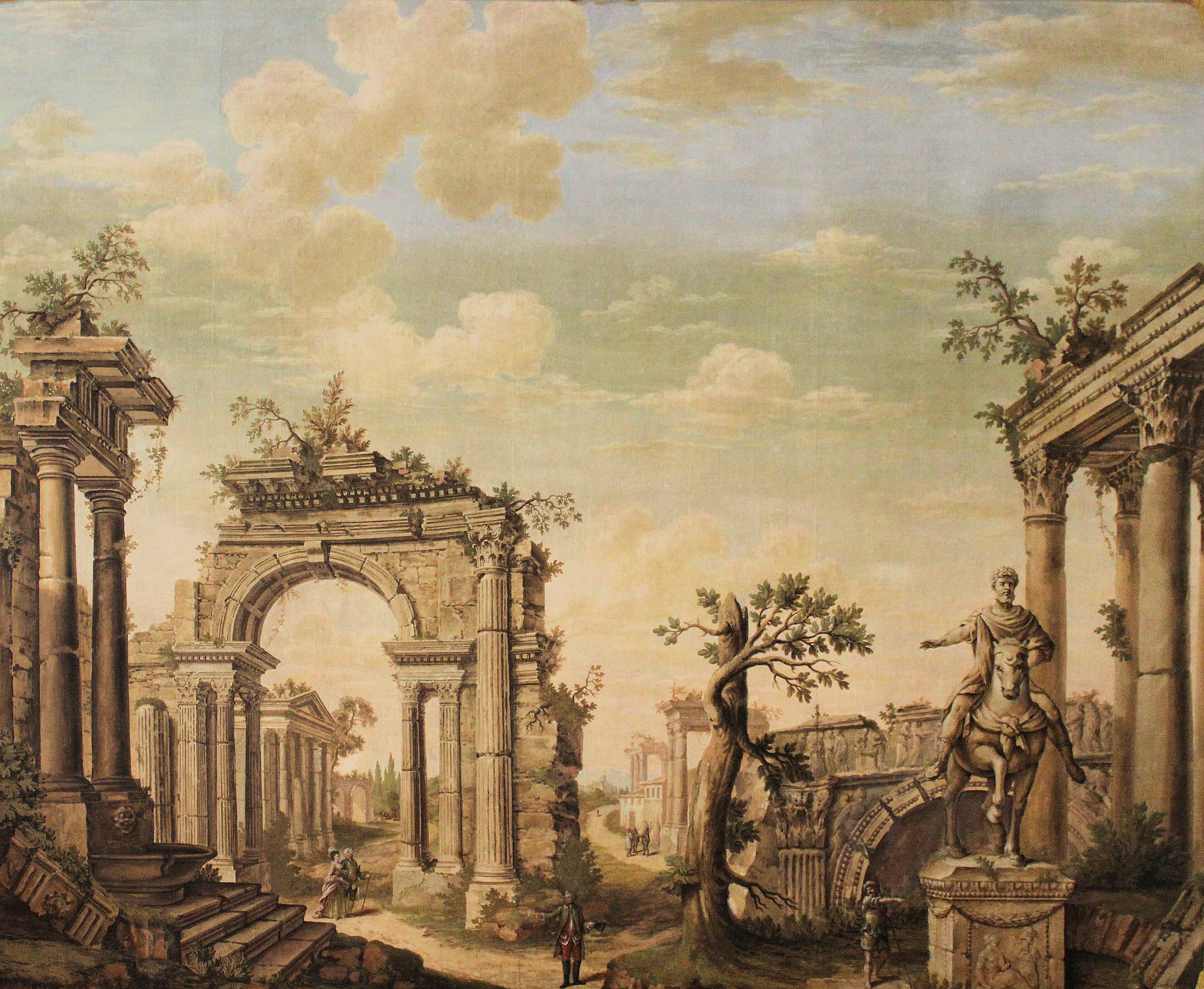 Ballenstedt, Schloss, Römisches Zimmer, Gemälde von Johann Heinrich Fischer
