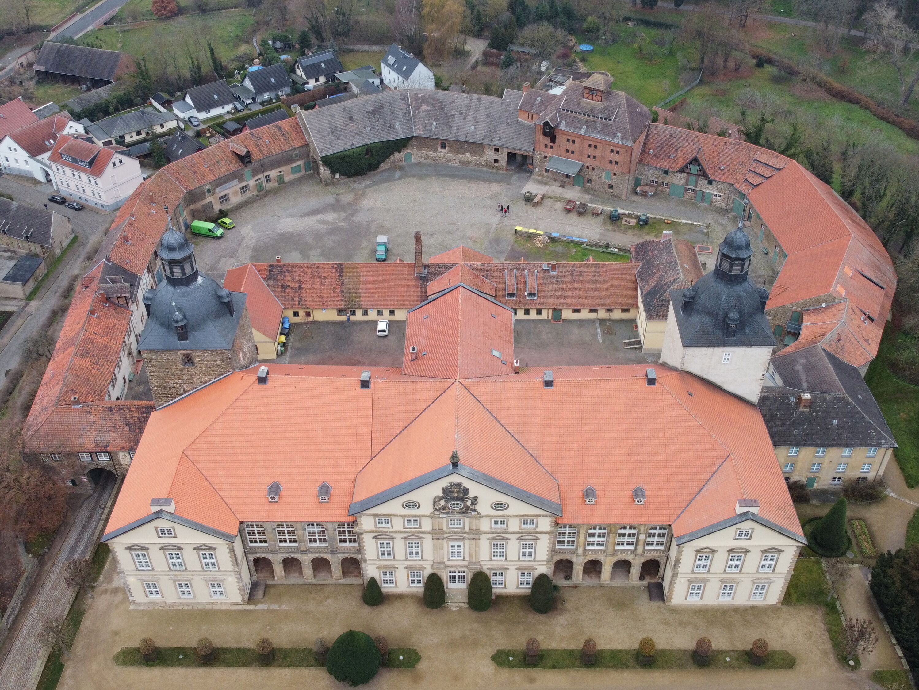 Schloss Hundisburg Luftbild