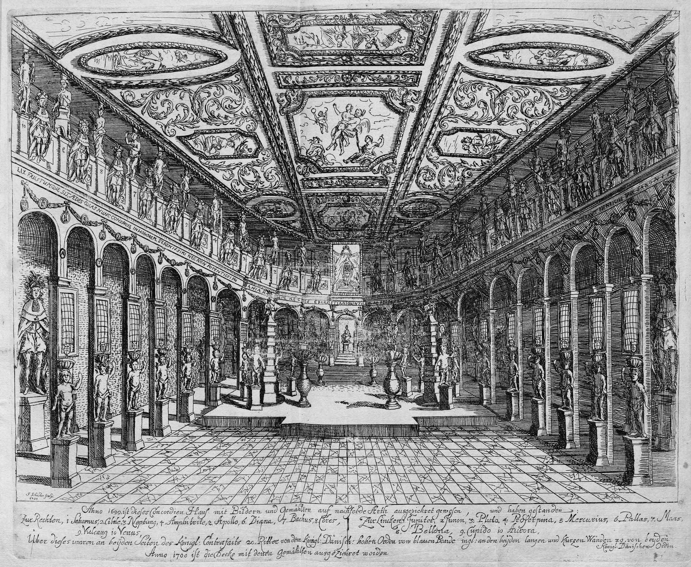 Römhild, Lusthaus Merzelbach - Hauptsaal