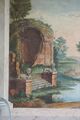 Landschaft mit antikem Zentralbau, Detail unten links