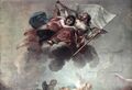Stuttgart, Hohe Karlsschule, Speisesaal der Eleven, Detail mittleres Deckenbild,
