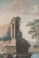 Landschaft mit Architekturfragmenten, Detail unten links