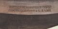 Detail links: Signatur zu den Restaurationsarbeiten.